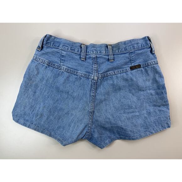 Vintage Wrangler Womens Denim Shorts 11/12 Blue 2” Inseam Cowboy Western Rodeo - Picture 10 of 14